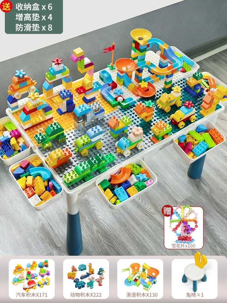 Construction Playset Universal Brainteaser, Building Table for Kids 3–6 yrs — Multi-size Kits (2–104 cm)