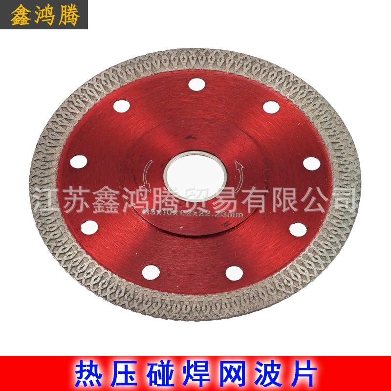 Diamond tile cutting blade 105 thickened magnetic welding mesh wave plate microcrystalline stone vitrified tile ceramic tile bang welding saw blade