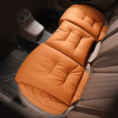 H9 Xiaolong max/H5 Summer Four – Seat cushion, seat cover - s-type-anti-fouling-leather-emma-orange-rear-row-leaflet