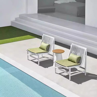 Outdoor Rattan Courtyard Balcony Sofa Villa Garden Dining Table and Chairs Outdoor Leisure Rattan Chair Three-Piece Combination Furniture