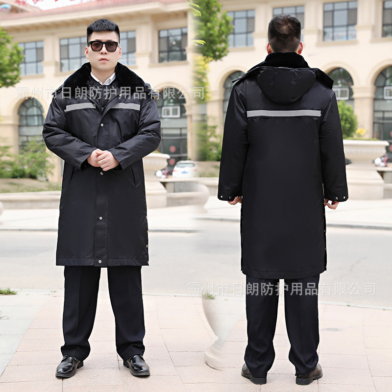 冬季抢险救援防寒服应急救灾多用途棉大衣户外安保巡逻保暖服