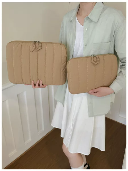 Korean Style Hand-Held Laptop Bag, Business Anti-Fall Storage Bag, Simple Ultra-Light Nylon Laptop Sleeve Bag