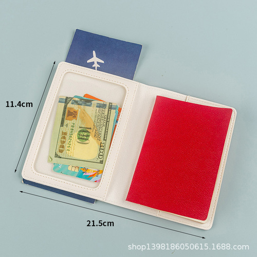 New Cross-border Bestselling Passport Cover PU Passport Holder Flight Card Holder In Stock Wholesale Factory Direct Sale Passport Bag
