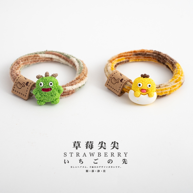 创意头绳2025新款高端橡皮筋扎头发成人好看秋冬发圈小众皮标发绳|undefined