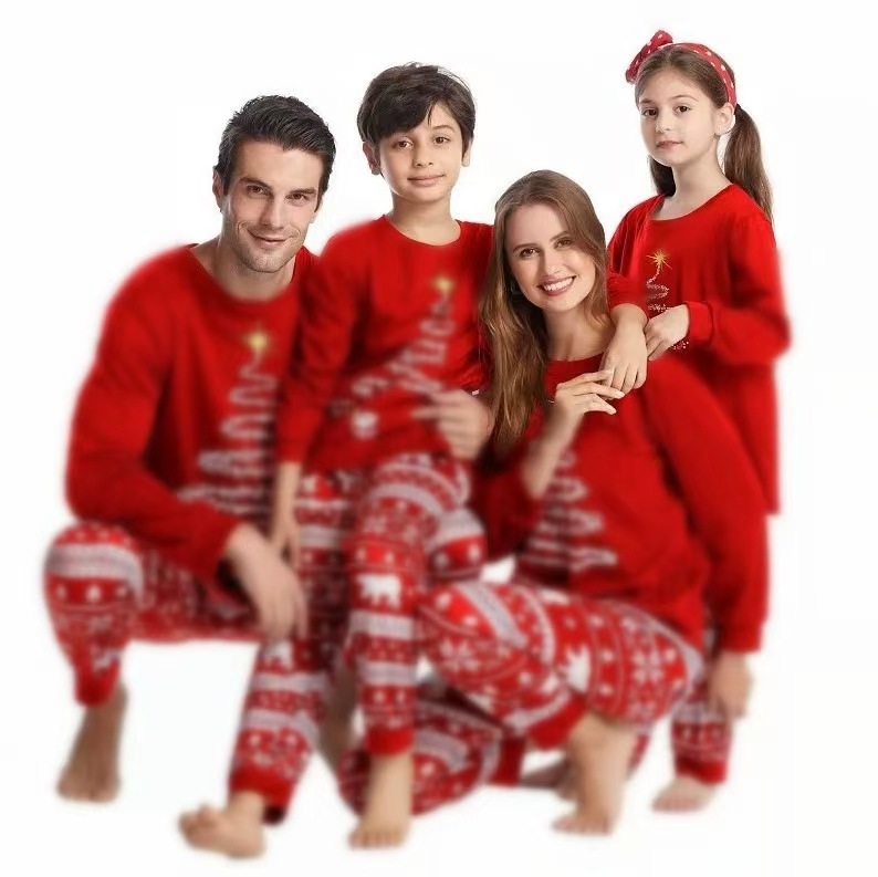 2024 Amazon invierno navidad nueva ropa para padres e hijos traje para el hogar pijamas en stock