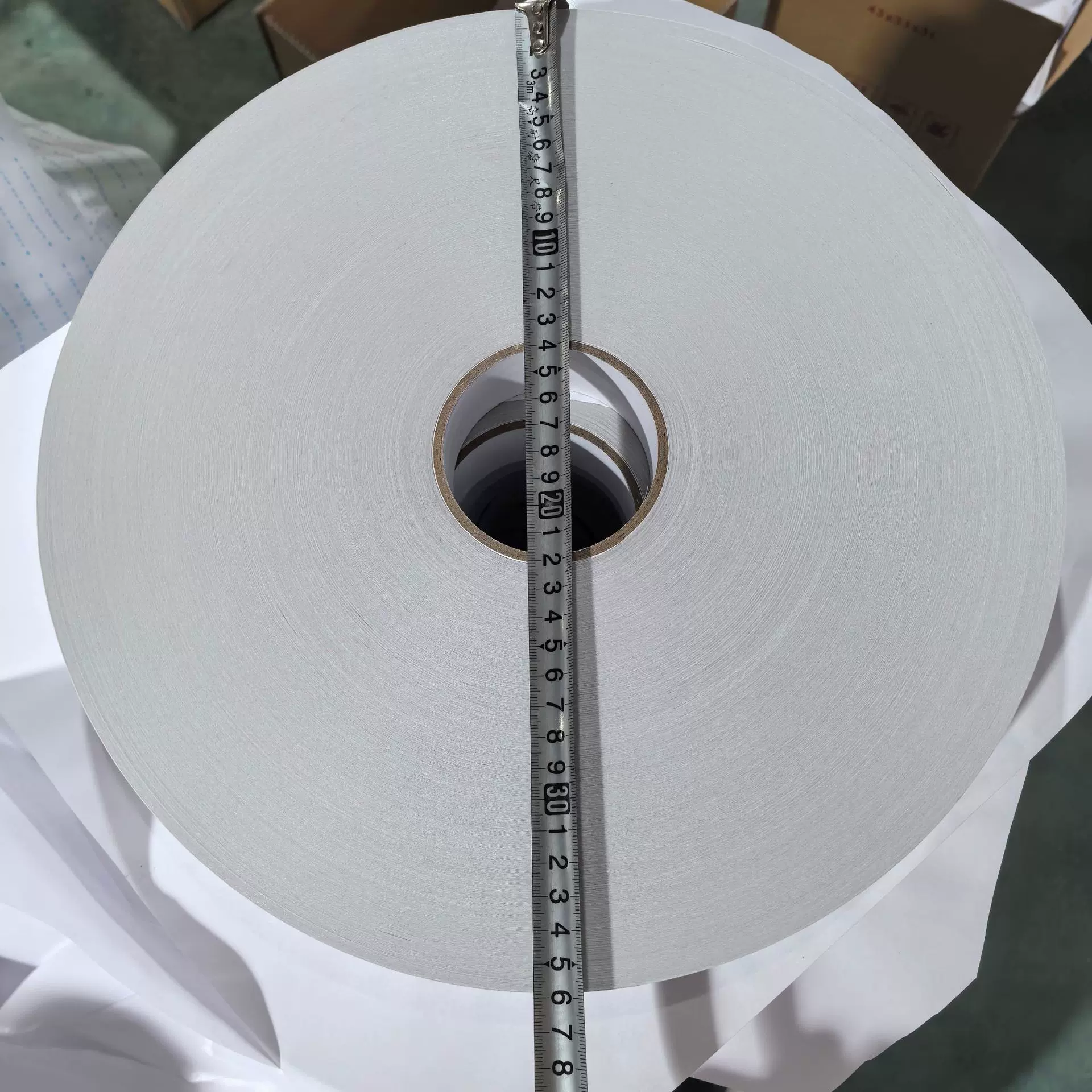 500米双面胶大卷机用棉纸PET双面胶高粘加工各种材料背胶贴合复胶