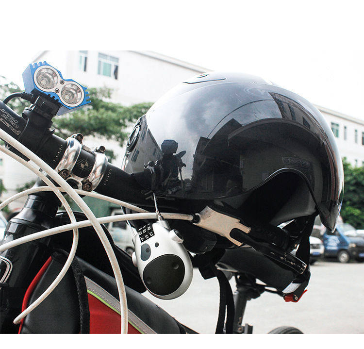 Manufacturer's Anti-Theft Cow Lock, Helmet Lock, Password Lock, Bicycle Lock, Electric Vehicle Helmet Lock, Retractable Steel Cable Password Lock