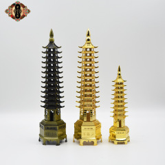 Hongda 13-layer alloy Wenchang Tower Chinese-style home copperware Wenchang Tower metal ornaments
