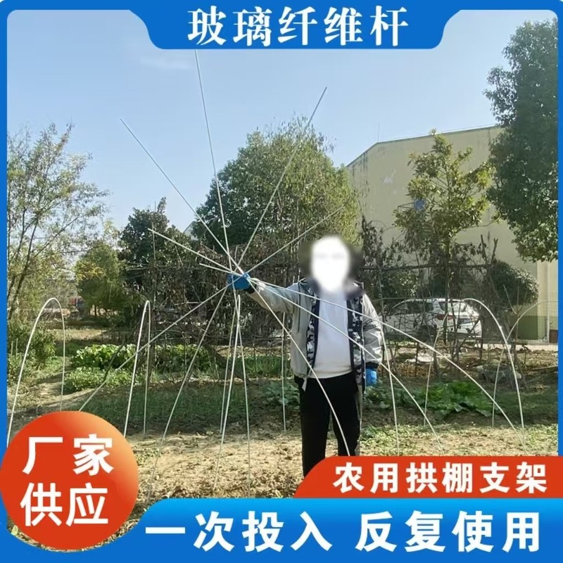 包邮小拱棚支架厂家现货批发温室蔬菜大棚瓜棚花棚育苗玻璃纤维棒|undefined
