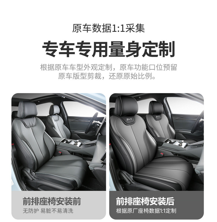 Byd Qin L Seat Cover Full Set Special Car Seat Cushion Qin L Dmi Seat Cover Car Interior Modification Seat Cover Cushion