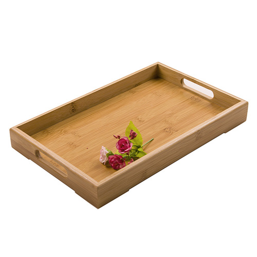 Tea tray household kung fu tea set Japanese style tray bamboo tea table saucer modern simple set drain tray small tea sea