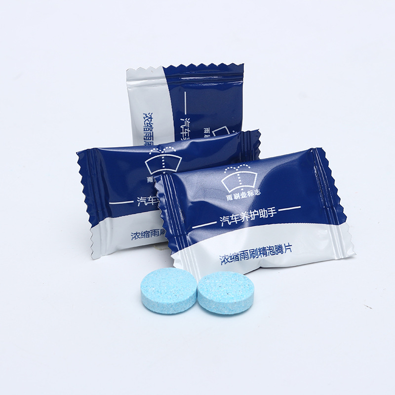 Concentrated glass effervescent tablets