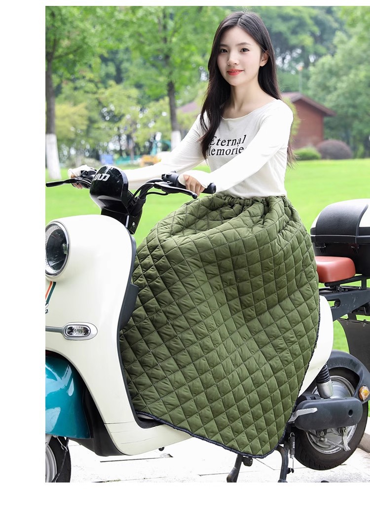 Suitable for Electric Vehicle Windproof Quilt Autumn and Winter New Half-Body Warm Knee Pads Waterproof Thickeneded Velvet Windproof Skirt for Men and Women