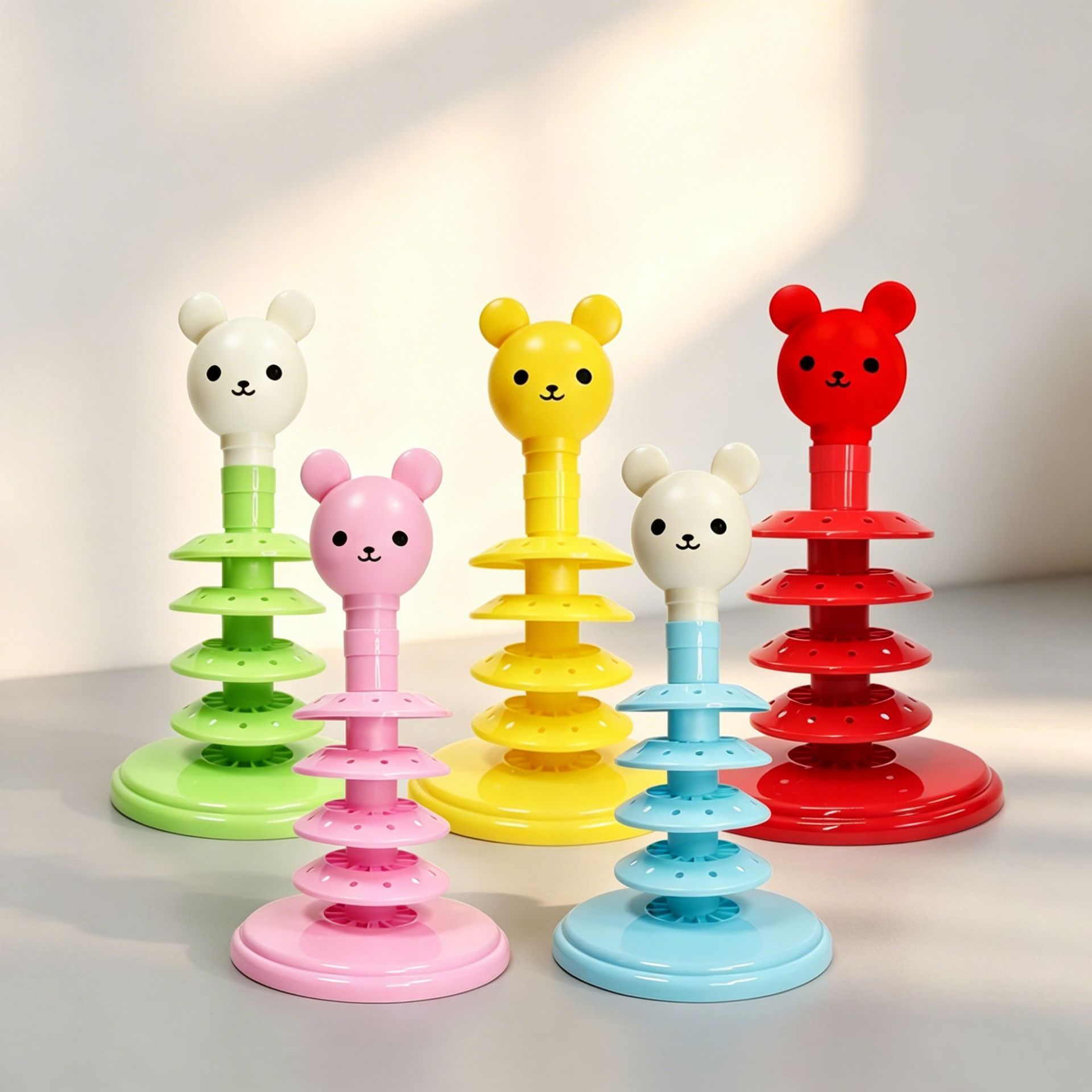 Lollipop display stand with top rack, multi-layer, multi-color, in-stock candy display plastic rack, adjustable and movable