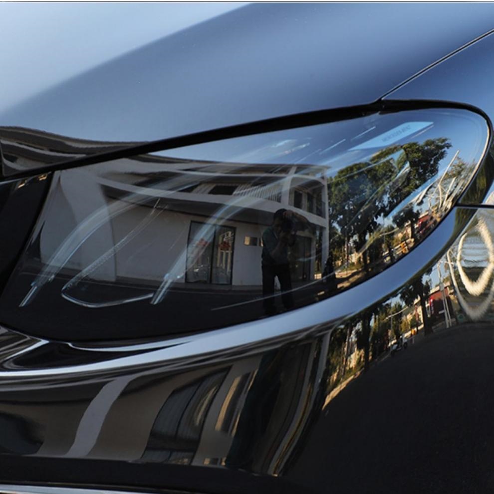 Suitable for BMW 5 Series blackened light film, TPU car color change film, headlight and taillight film, car film Black Warrior MX1234