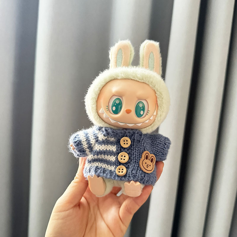 仅衣服] 一二代钥匙扣La布布衣服挂件拉布布坐坐派对熊标围巾帽子|undefined