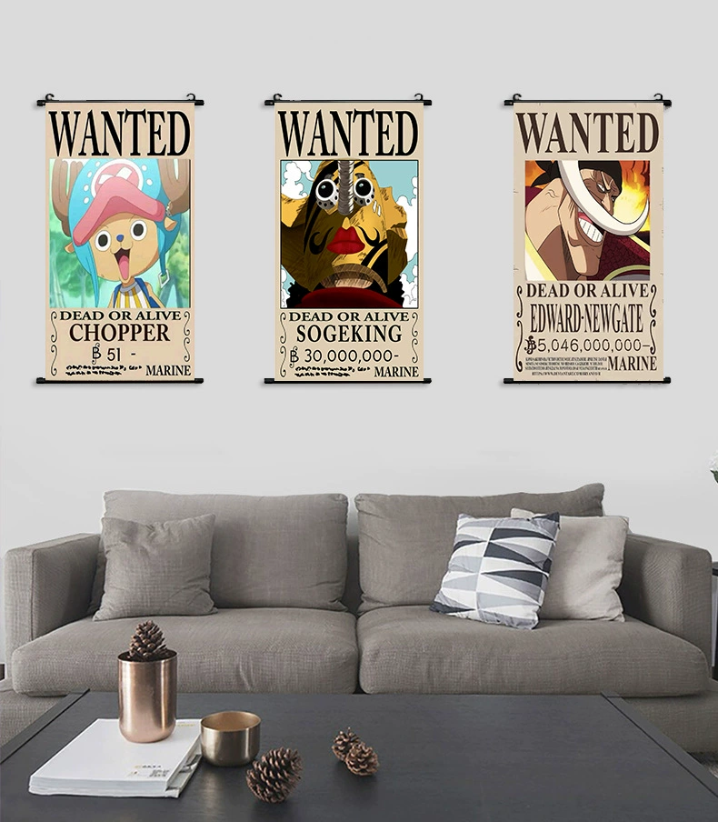 Аниме висячая картина One Piece Лuffy постер фон Аниме декоративная живопись гостиная спальня разв. полка живопись