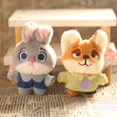 かわいい萌えネット赤ウサギストラップぬいぐるみ人形キツネバッグ掛けキーホルダー人形