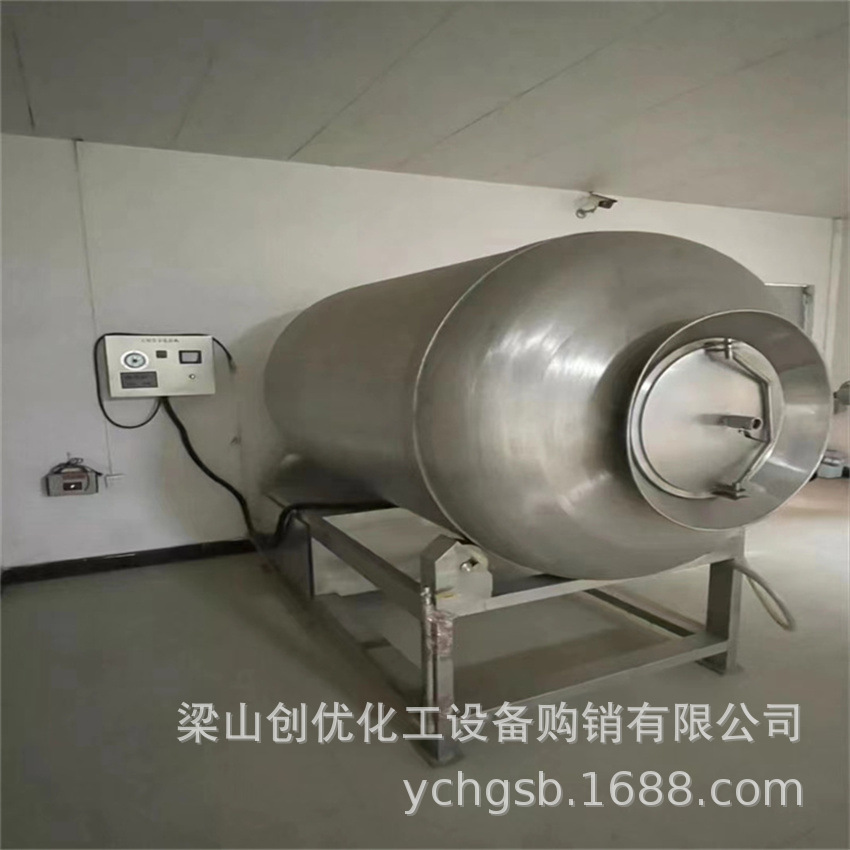转让全自动变频真空滚揉机 鸡翅鸡排腌制滚揉机 食品厂设备回收