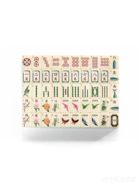 In stock: American-style luxurious minimalist mahjong tiles, modern set