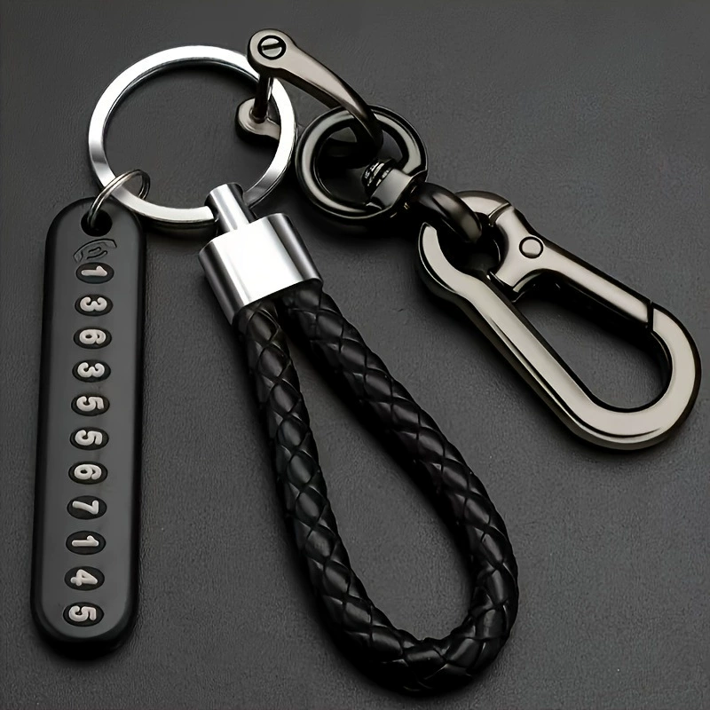 Anti-lost car keychain & fancy and practical key chain - you can retrieve it with the phone number tag