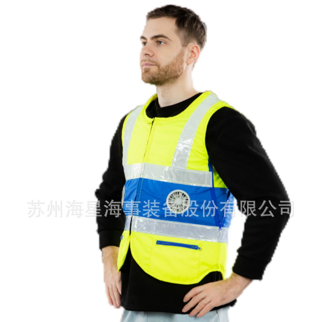 Прямые продажи с фабрики, морская одежда HXF-13, флуоресцентный желтый морской жилет с воздушным охлаждением для использования в горячей погоде