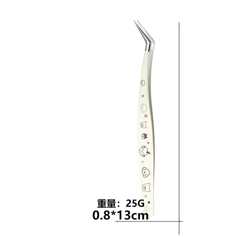 Golden Feather Clip-Milk White Puppy