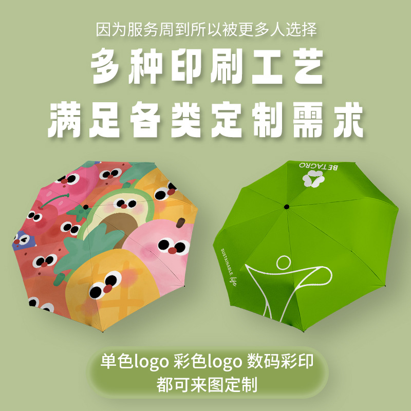 우산 데님 시리즈 여자 맑은 우산 겸용 자외선 차단 양산 UPF50 + 전체 매트