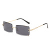 Square fashionable sunglasses, glasses, internet celebrity, gradient