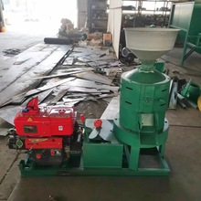 出口12马力柴油杂粮脱皮机 水稻谷子碾米机 黄豆小麦去皮碾米机