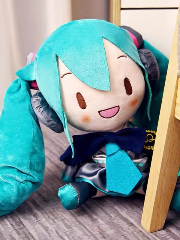 正版同款现货初音未来玩偶抱枕经典深海毛绒fufu玩偶公仔摆件礼物|undefined