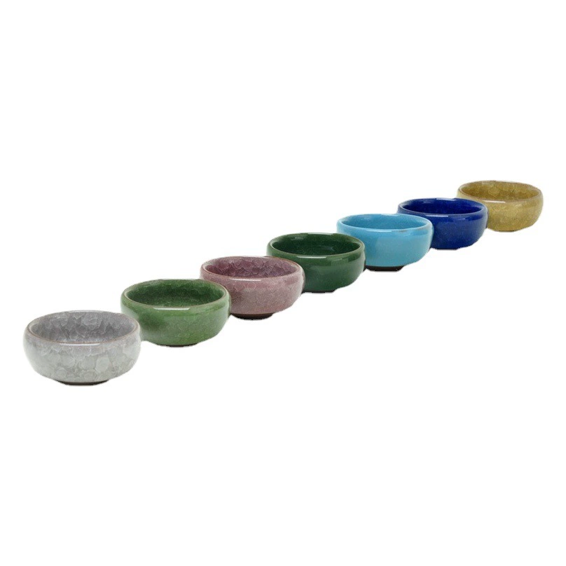 Ледяная трещина чайная чашка 7 цветов ледяная трещина глазурь чайная чашка логотип ледяная трещина Чайный сервиз костюм чашка чайная чаша Бытовая чайная чашка