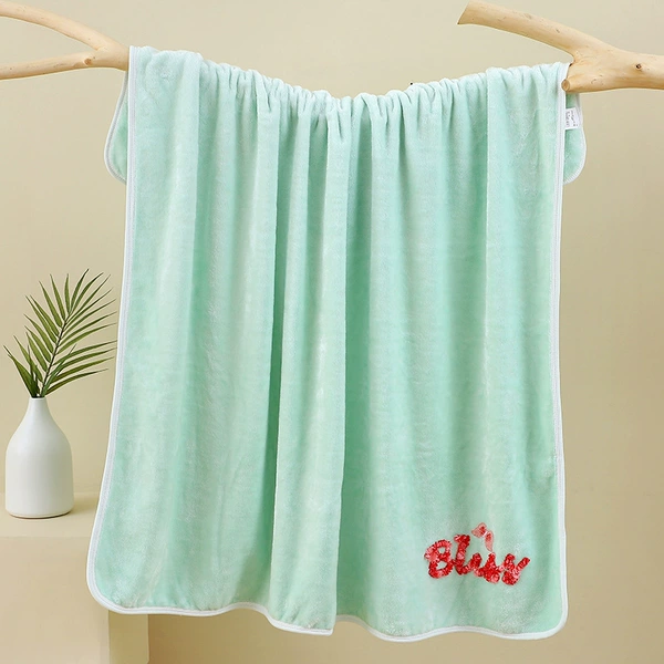 Embroidered butterfly green