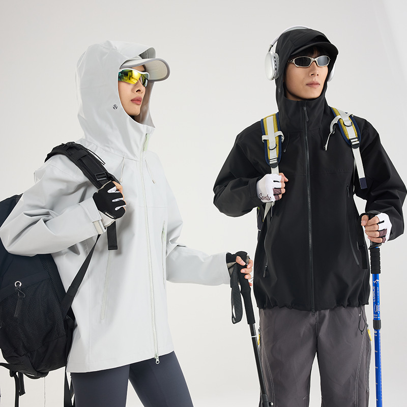 Professional-Grade High-End Hard-Shell Jacket for Men and Women, Spring and Summer New Outdoor Single-Layer Three-Proof Outdoor Windproof and Waterproof Professional-Grade High-End Hard-Shell Jacket for Men and Women, Spring and Summer New Outdoor Single-Layer Three-Proof Outdoor Windproof and Waterproof