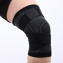 Outdoor sports cycling compression knee support knee pads basketball breathable nylon knitting knee support band
