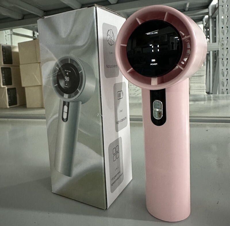 高速ハンドヘルド折りたたみ小型ファン家庭用屋外タービン首吊りミニサイレント氷冷却充電式ファン|undefined