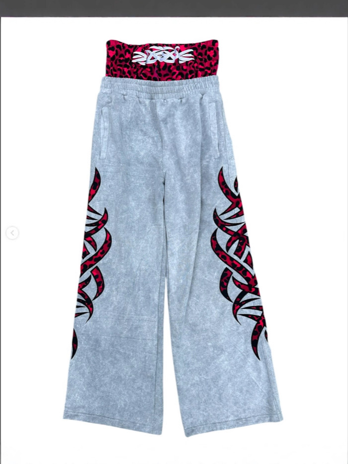 2025 Europa y los Estados Unidos otoño y invierno diseño de pantalones dobles nicho personalidad y2k moda pantalones sueltos de piernas anchas para hombres y mujeres