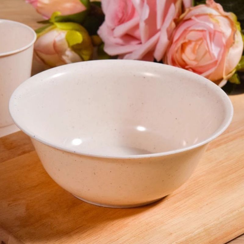 一次性碗稻壳环保碗餐具加厚一次性耐高温碗家用食品级圆形碗组合
