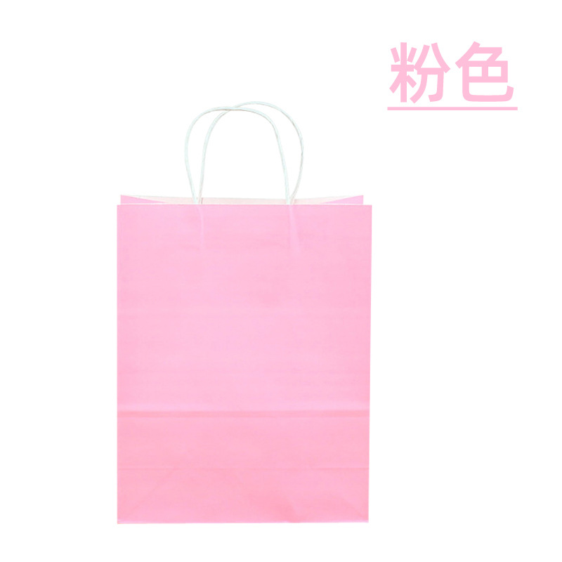 Regalo de bolso de papel Kraft Embalaje DE ALTO aspecto Tienda de ropa Embalaje de café Almacenamiento de embalaje Caja de regalo Bolsa al por mayor personalizado