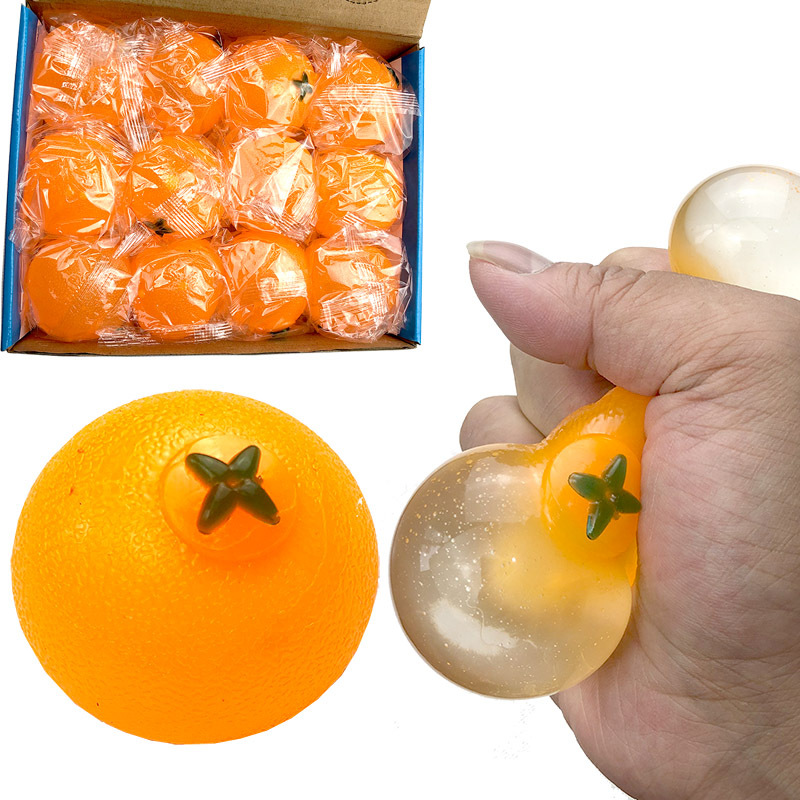 80g Weight Gold, Yellow Color Children Vent Ball Grape Ball Chicken Squeeze Music Decompression Ball Children's Toys 7