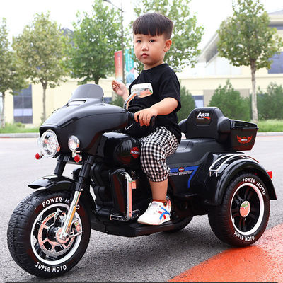 children Electric motorcycle Double Electric Tricycle Large charge men and women Child baby