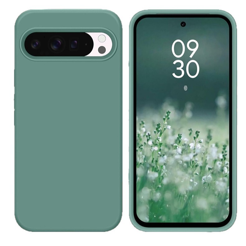 Google Pixel 9 Pro、Google 8a、Google 10対応のスマホケース、ストレートエッジの液体シリコンTPU製。|undefined