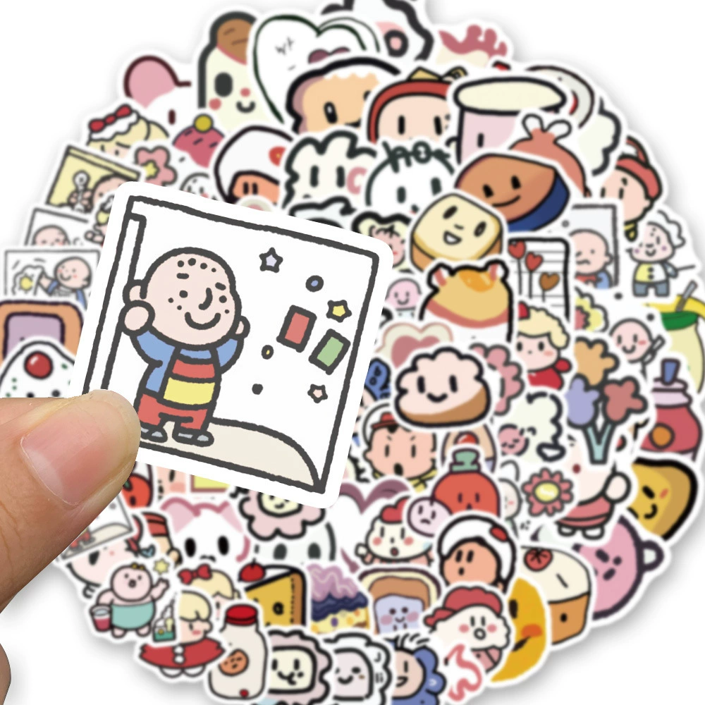 Cartoon cute waterproof sticker, for every day