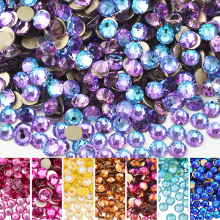 玻璃平底钻16切面八大八小切面 仿奥美甲水钻贴钻DIY手机壳饰品