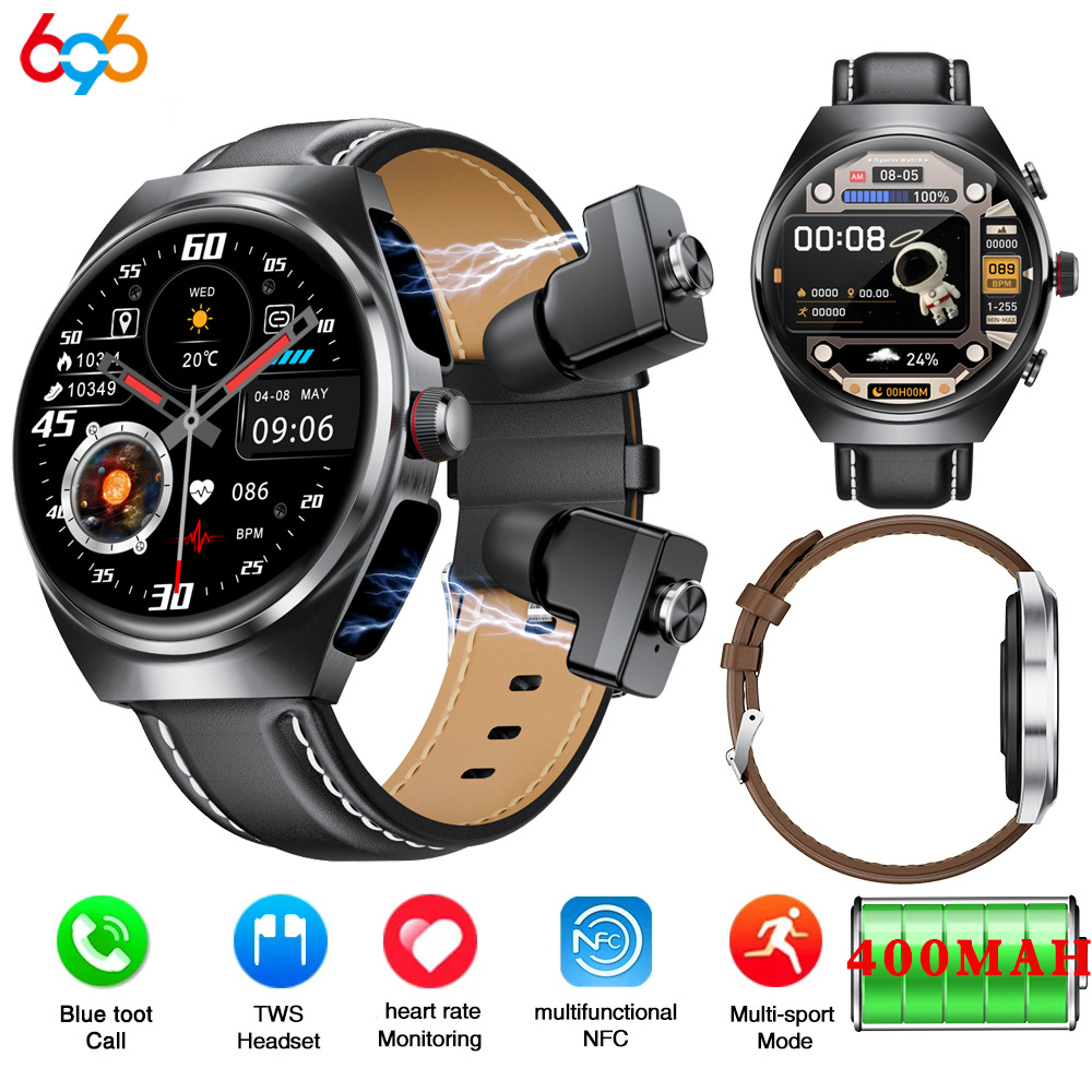 【跨境专供】GT95智能手表蓝牙TWS二合一 高清通话 心率血压血氧