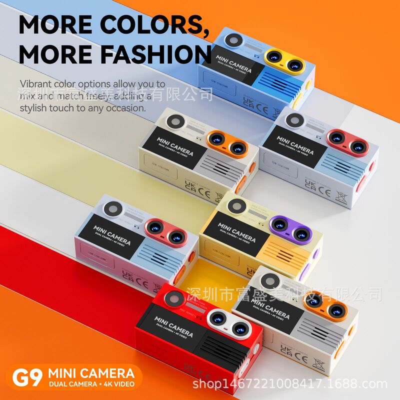 New cross-border G9 dual-lens 4K HD thumb-sized student mini camera, trendy portable Vlog children's camera
