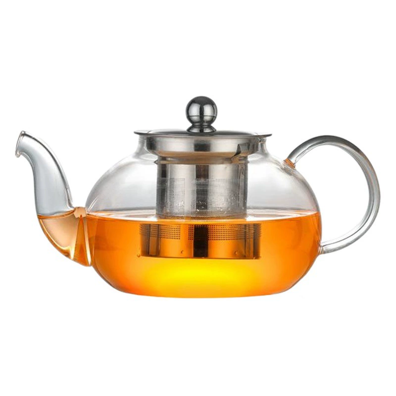 Стеклянный чайник, термостойкий чайник с фильтром из нержавеющей стали, бытовой чайник, набор для заваривания чая, чайный сервиз, из высококачественного боросиликатного стекла