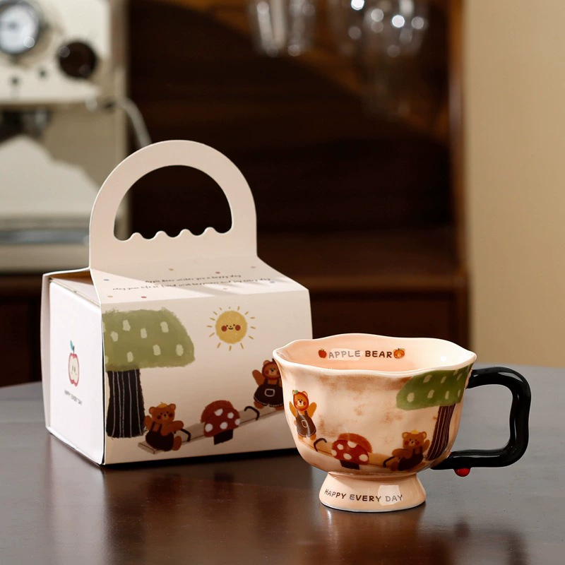 Керамическая кружка Mark Cup (Mark Cup) 370 мл, креативная кружка для женщин, офис и завтрак