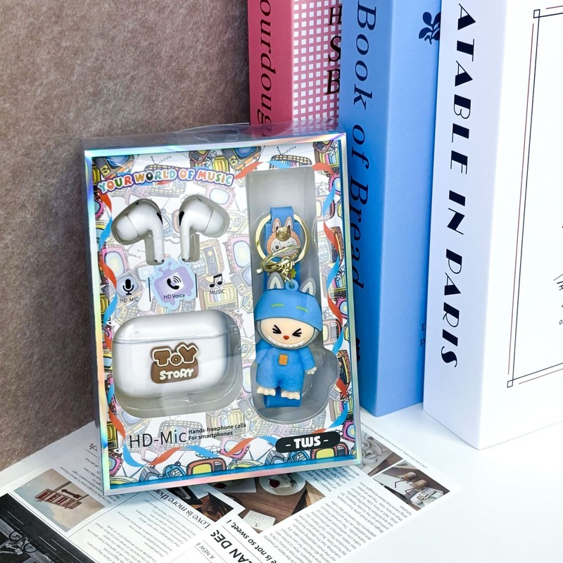 クロスボーダー TWS Labubu Bluetooth ヘッドセットセットワイヤレスインイヤースポーツノイズリダクションヘッドセットペンダントコンビネーションバッチ|undefined
