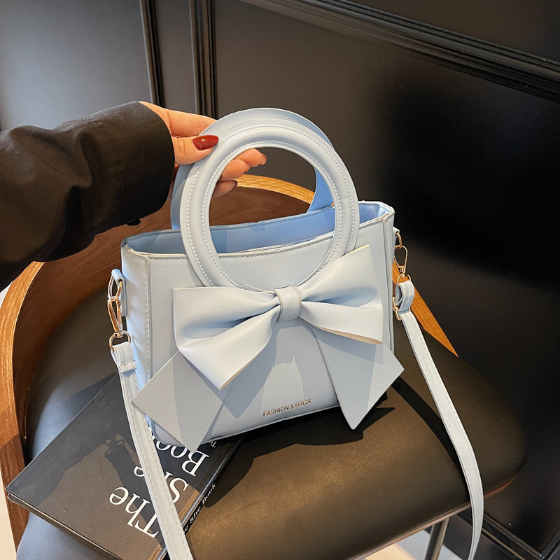 ファッショナブルで多用途な蝶結び、美しい無地、軽い高級感、高価値のレディースハンドバッグ、ショルダークロスボディバッグ|undefined